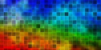 Light Multicolor vector background with rectangles.