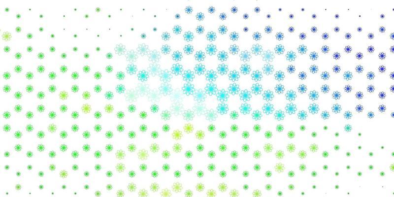 Light Blue, Green vector background with wry lines.