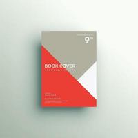 Brochure background with geometric shapes, book cover design vector