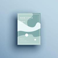Brochure background with geometric shapes, book cover design vector