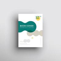 Brochure background with geometric shapes, book cover design vector