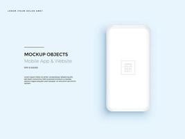 Realistic smartphone mockup. vector