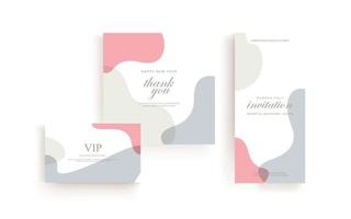 simple invitation frame, abstract background vector