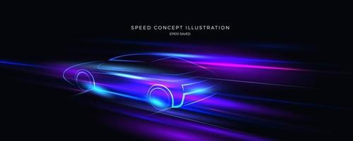 speed concept illustration, fast background vector