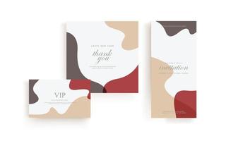 simple invitation frame, abstract background vector