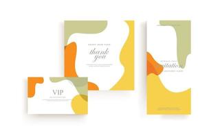 simple invitation frame, abstract background vector