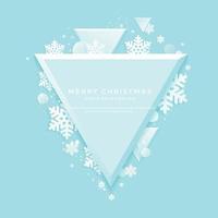 winter background, White Christmas shapes on a blue background vector