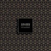 Luxury golden geometric pattern, abstract pattern background vector