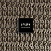 Luxury golden geometric pattern, abstract pattern background vector