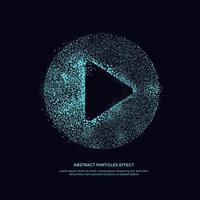 abstarct particles effect, glitter pattern object vector