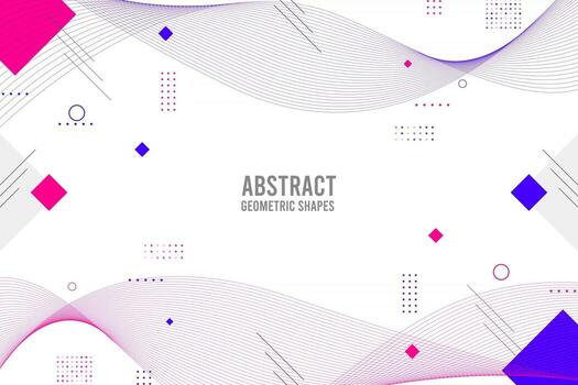 Fondo de forma geométrica abstracta. formas geométricas abstractas de memphis vector