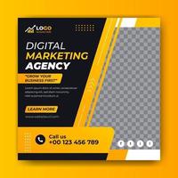 digital marketing social media post design vector