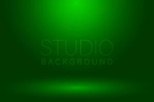 studio background, green abstract studio room background concept vector