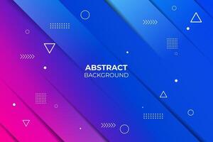 colorful abstract geometric shape composition pattern background vector