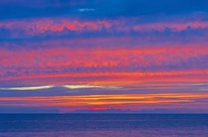 Spectacular Colors at Twilight over Lake Michigan