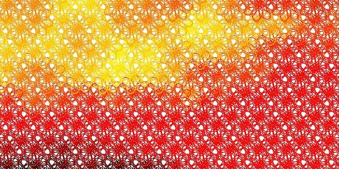 Light Red, Yellow vector pattern with lines.