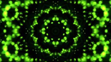 patrones simétricos, animación de bucle sin interrupción de caleidoscopio de vj fractal. video