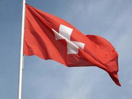 bandera de suiza foto