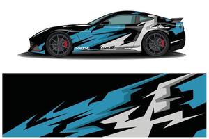 Sports Car Wrapping Decal Design vector