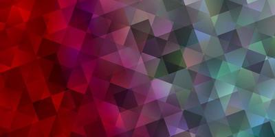 Light Blue, Red vector texture with poly style with cubes.