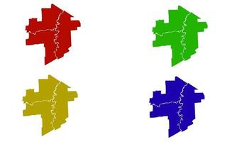 silueta de mapa de la ciudad de winnipeg en canadá vector