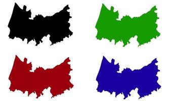 Portugal Map With Regions 153659 Vector Art at Vecteezy