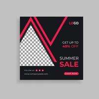 Fashion Sale Social Media Post Template Design. Social Media Banner vector