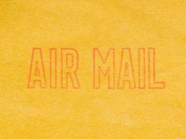 Airmail letter envelope photo