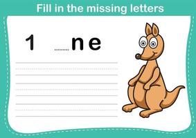 Fill in the missing letters vector