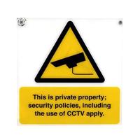 CCTV warning sign photo