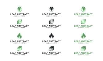 collection of abstract leaf shapes. Premium Vectors. vector