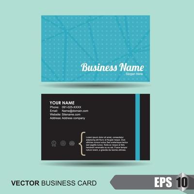 Business card design template