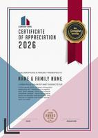 Certificate template design vector