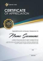 Certificate template design vector