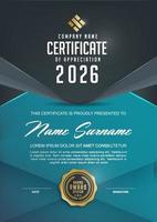 Certificate template design vector