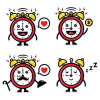 design vector mascot clock set