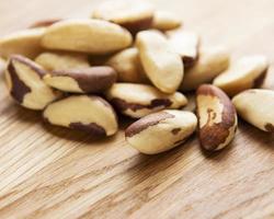 Brazil nuts on a table photo