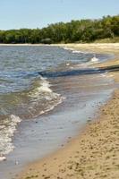 olas en la playa foto