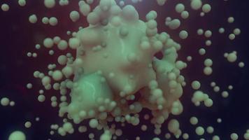 science du fond d'explosion de micro metaball video
