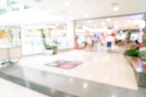 Abstract blur shop and retail store in shopping mall for background photo