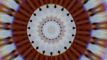 mandala abstrakt bakgrund, meditation magiska utsmyckade. video
