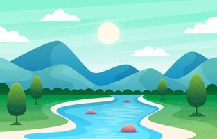 Background of Beautiful Nature vector