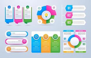 elementos infográficos para empresas vector