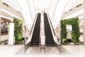 Abstract blur beautiful luxury shopping mall photo