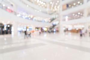 Abstract blur beautiful luxury shopping mall photo