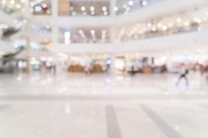 Abstract blur beautiful luxury shopping mall photo