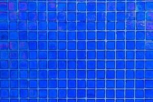 Blue mosaic with lighting with copy space photo