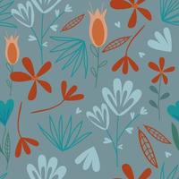 Summer seamless pattern in bright colors for fabrics and textiles. vector