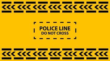 Vector Illustration of a Police Line Tape Design Background Border