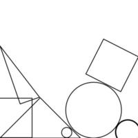 simple basic shapes geometric design background free vector